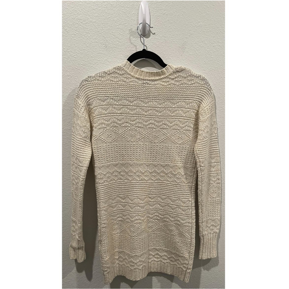ARMANI EXCHANGE Beige Knit Long Sleeve Sweater - Picture 3 of 3